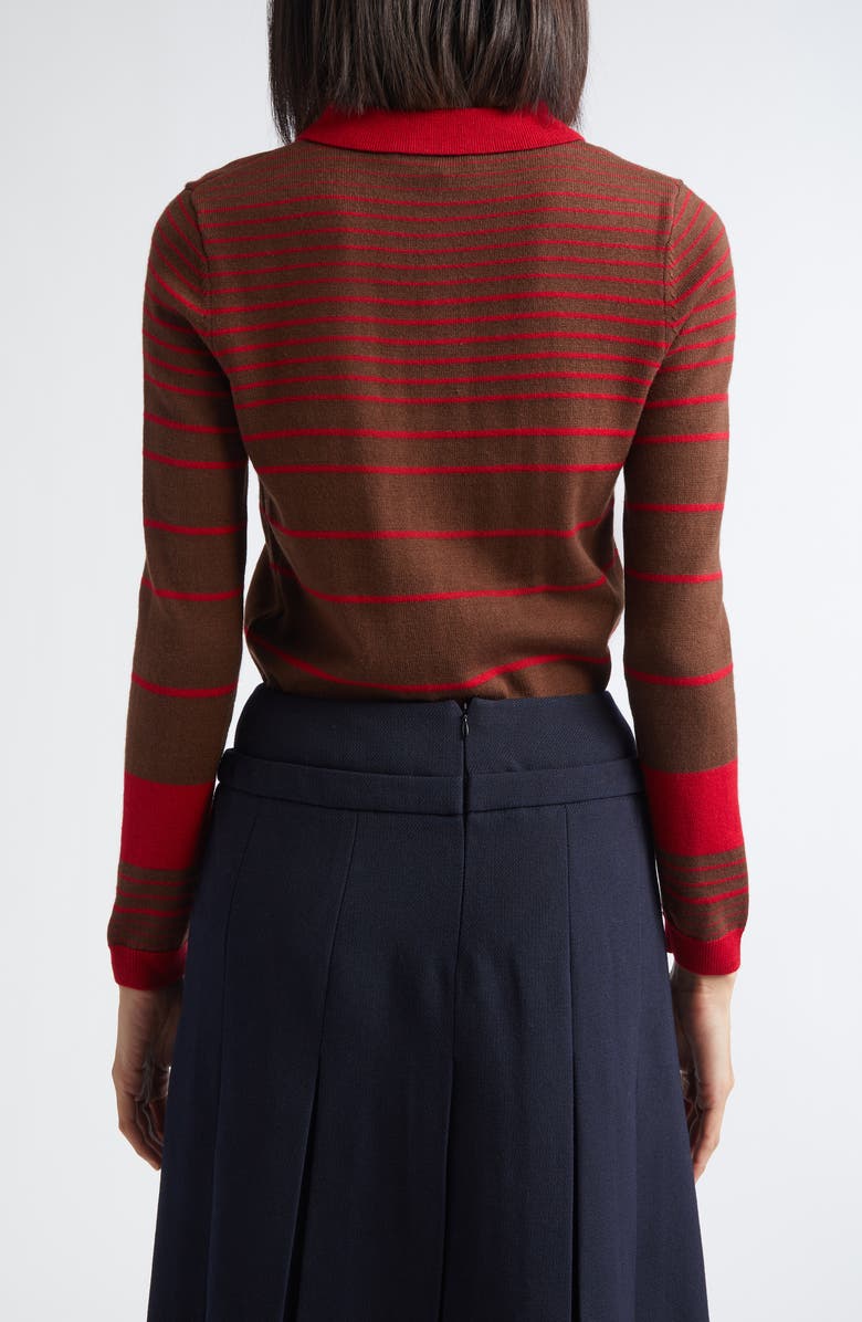 Shushu/Tong Stripe Wool Blend Polo, Alternate, color, 
