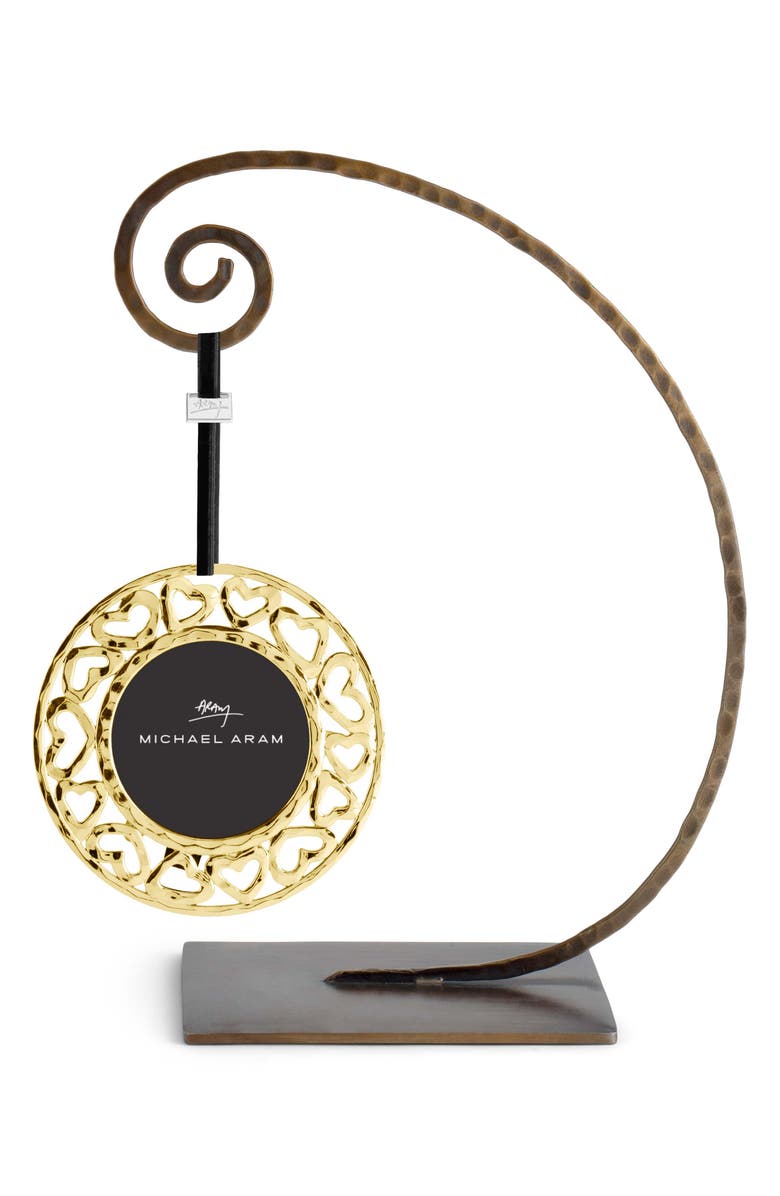 Michael Aram Heart Frame Ornamen, Main, color, Gold