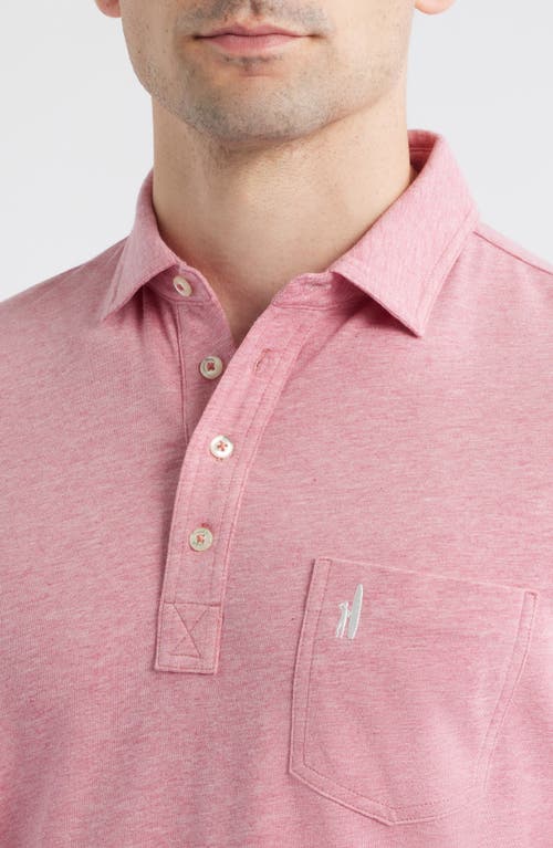 Johnnie-o Heathered Original 2.0 Regular Fit Polo In Pink