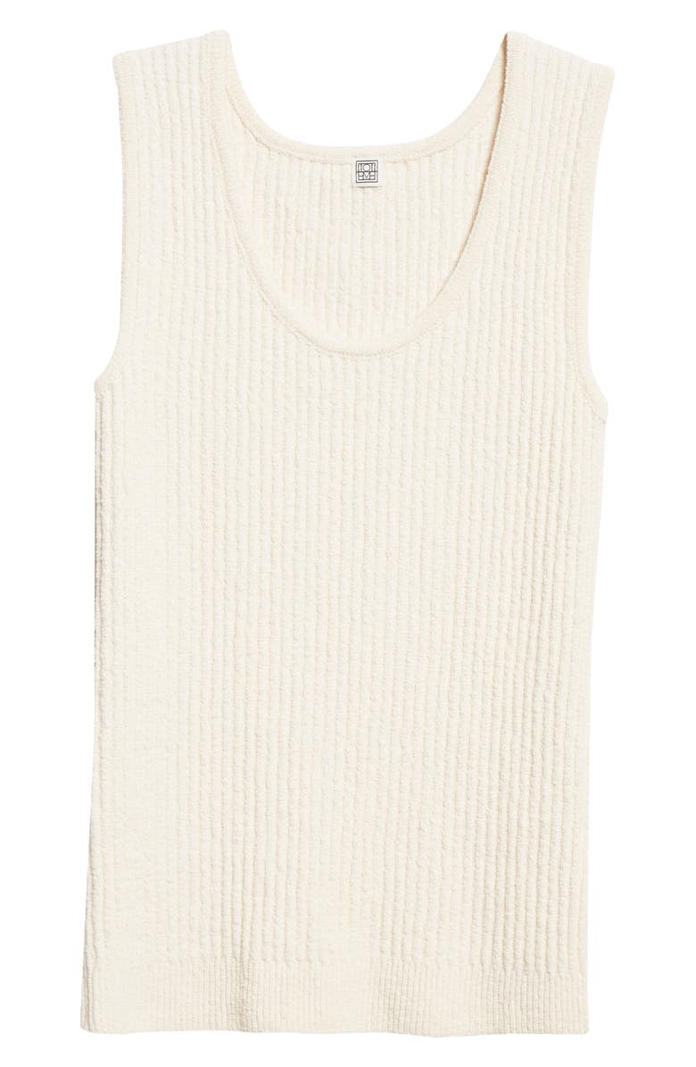 TOTEME Bouclé Rib Sweater Tank, Alternate, color, 