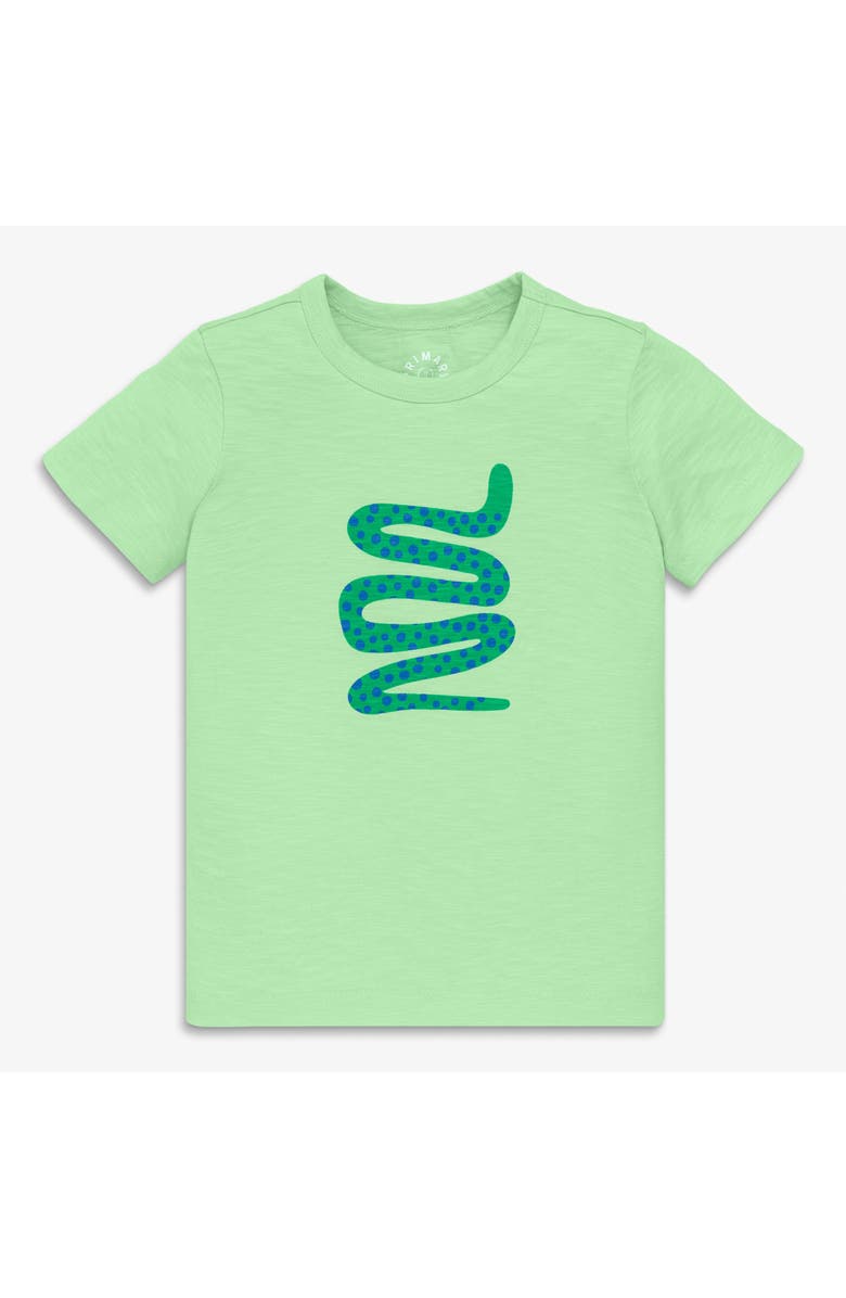 Primary Kids Snake Tee, Main, color, Pear Snake