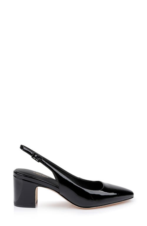 L'agence Elaina Slingback Pump In Black Patent