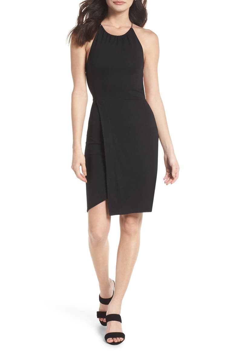 Santorini Strappy Back Jersey Dress, Main, color, BLACK