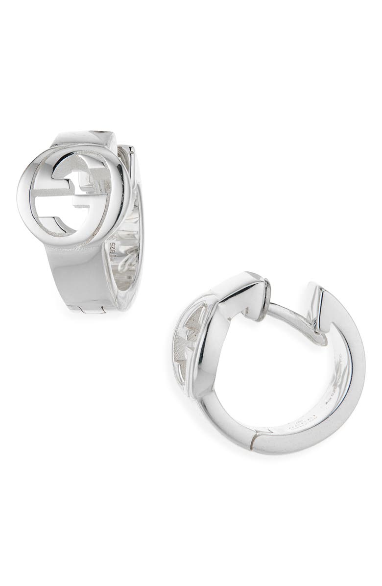 Gucci Interlocking G Hoop Earrings, Main, color,