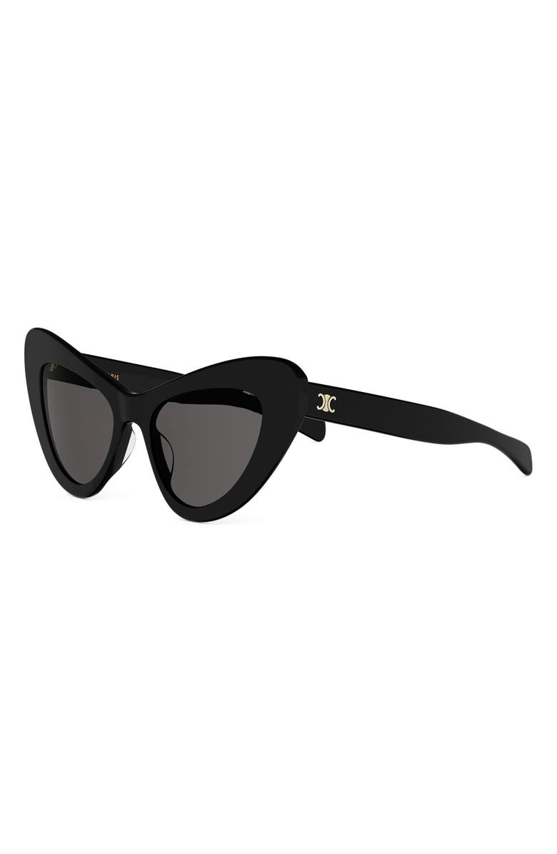 CELINE Triomphe 55mm Cat-Eye Sunglasses, Alternate, color, 