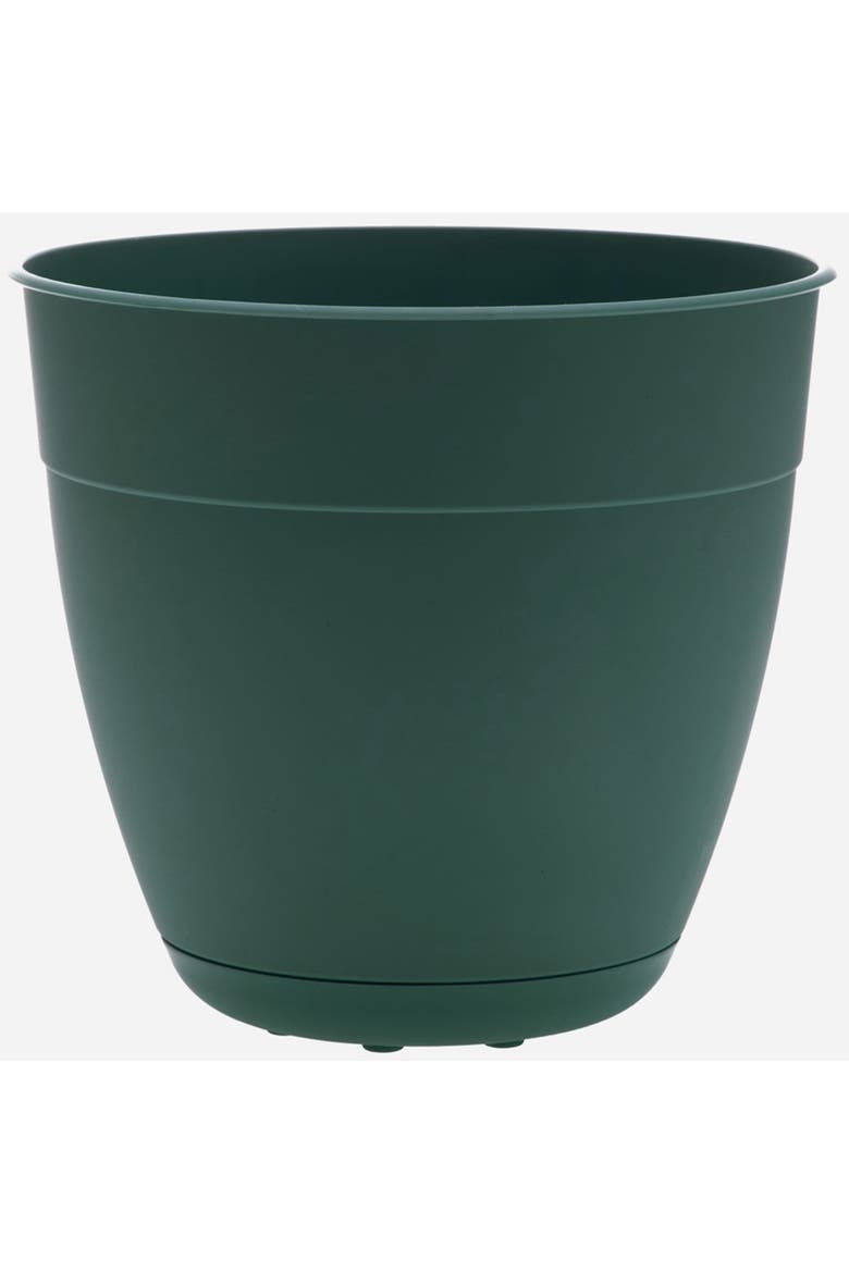 16 Inch Dayton Planter With Saucer, Turtle Green, Main, color, Green