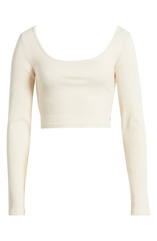 ROXY ROXY GOOD KEEPSAKE LONG SLEEVE CROP TOP