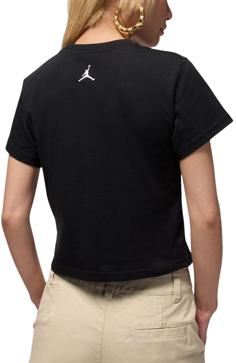 Jordan Brooklyn Puffy Graphic Tee, Alternate, color, Black/ White