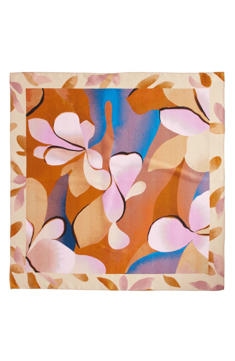 Nordstrom Oversized Silk Square Scarf, Alternate, color, 