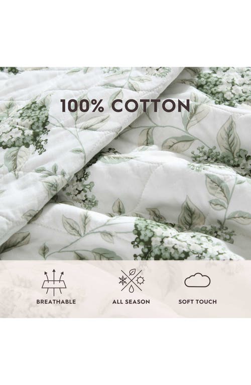 Laura Ashley Ramona Quilt & Sham 3-piece Set In Green