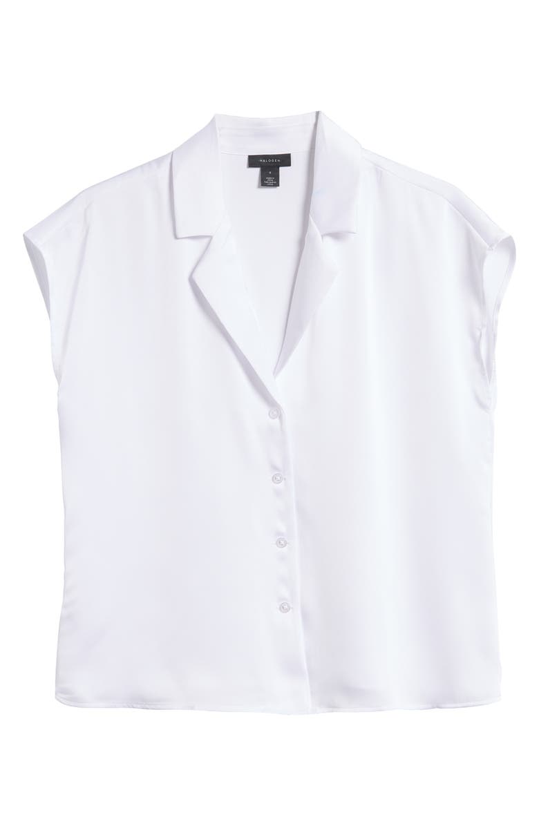 Halogen<sup>®</sup> Solid Camp Shirt, Alternate, color,