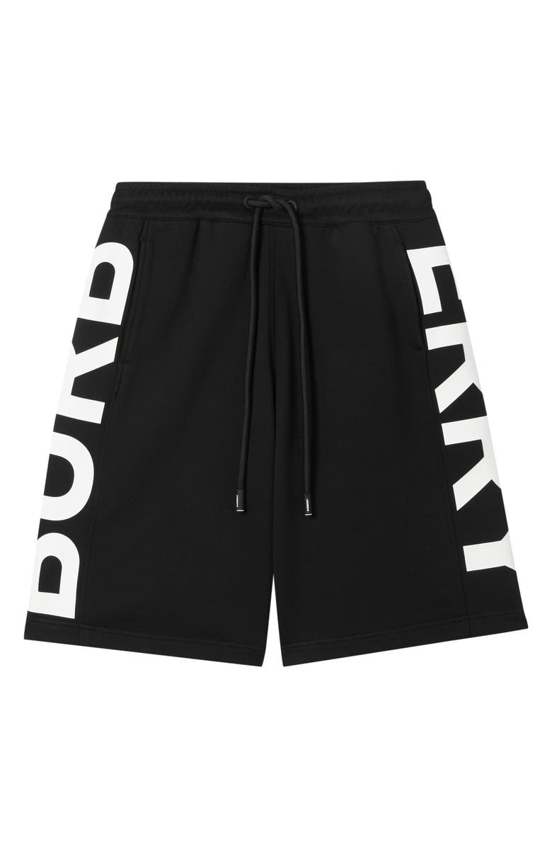 Burberry Fawnley Logo Print Cotton Shorts, Alternate, color, 