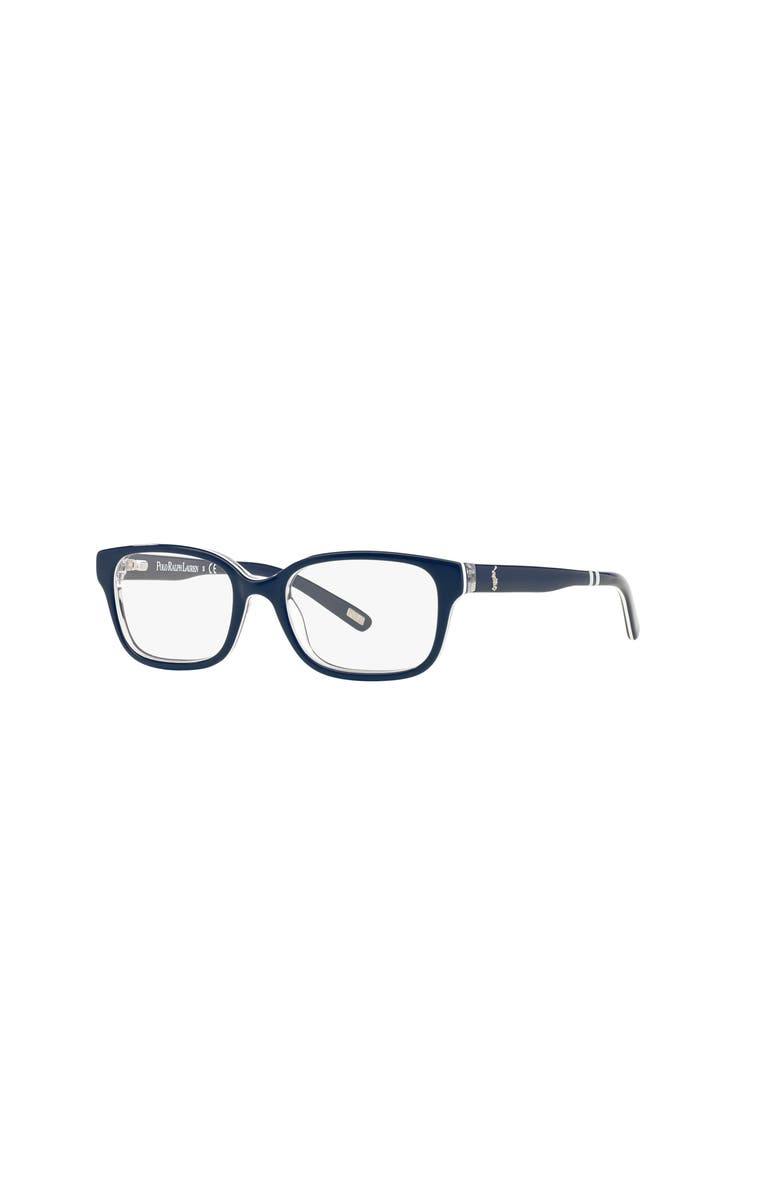 Polo Ralph Lauren 46mm Rectangle optical glasses, Main, color, Blue