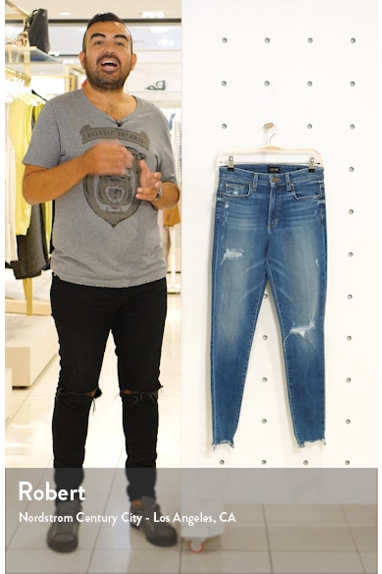 The Charlie Ripped Destroyed Hem Ankle Skinny Jeans video