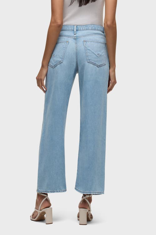 Shop Hudson Jeans Rosie High-rise Wide Leg Ankle In Sprout