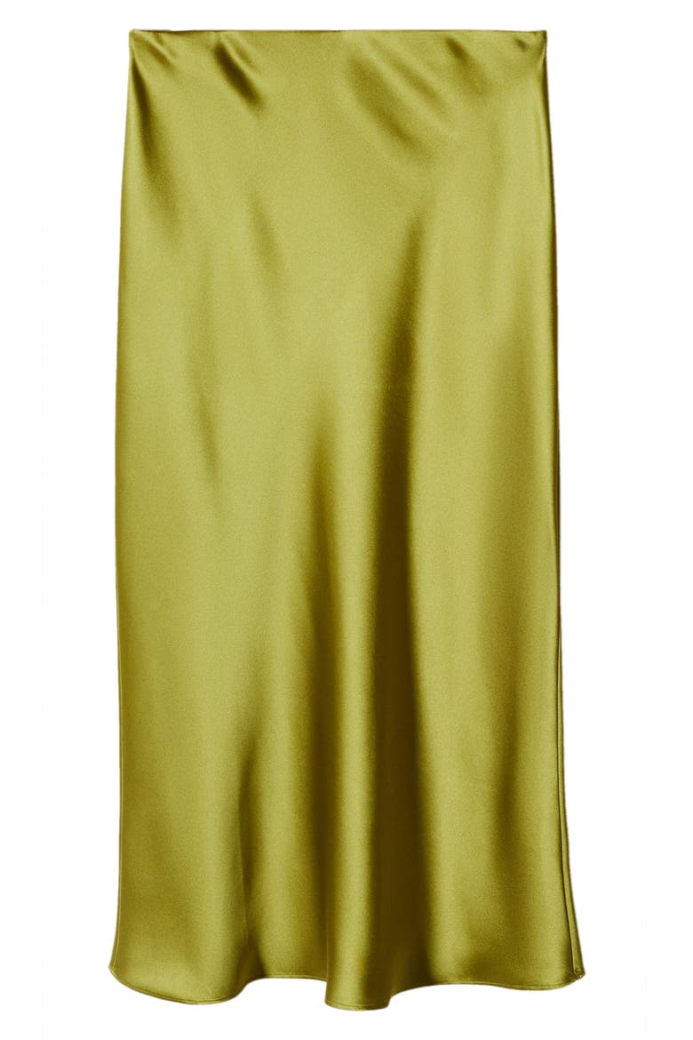 Satin Skirt, Alternate, color, GREEN