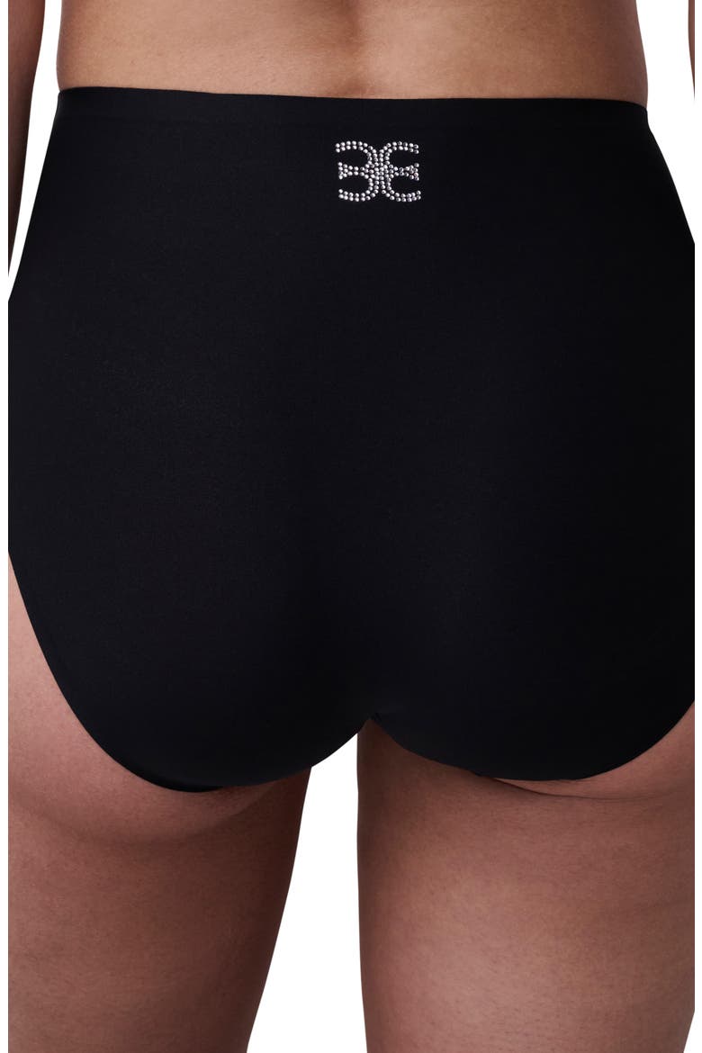 Soft Stretch High Waist Briefs, Alternate, color, MIDNIGHT MONOGRAM