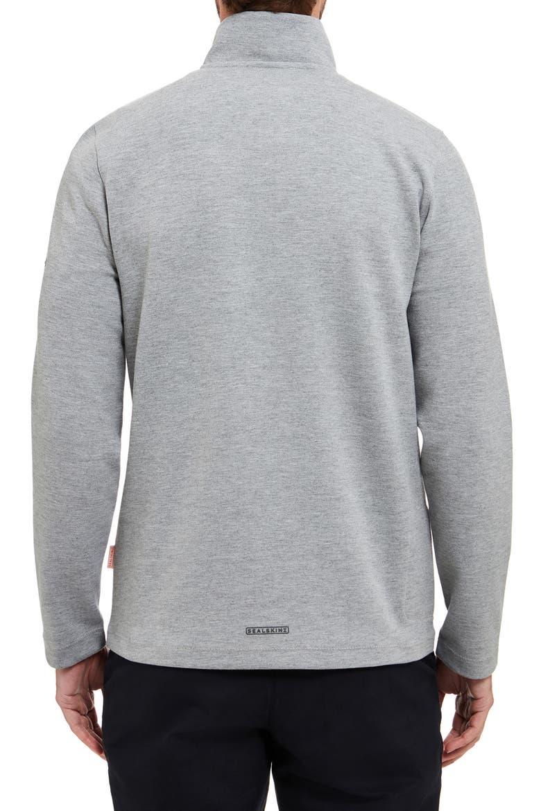 Tatterset Quarter Zip Pullover, Alternate, color, GREY MARL