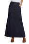 Pieced Denim Maxi Skirt