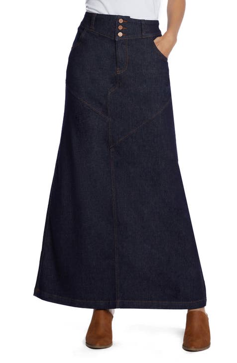 Women s Long Jean Denim Skirts Nordstrom