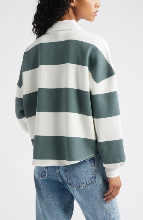 Bp. Stripe Cotton Blend Rugby Shirt In Multi