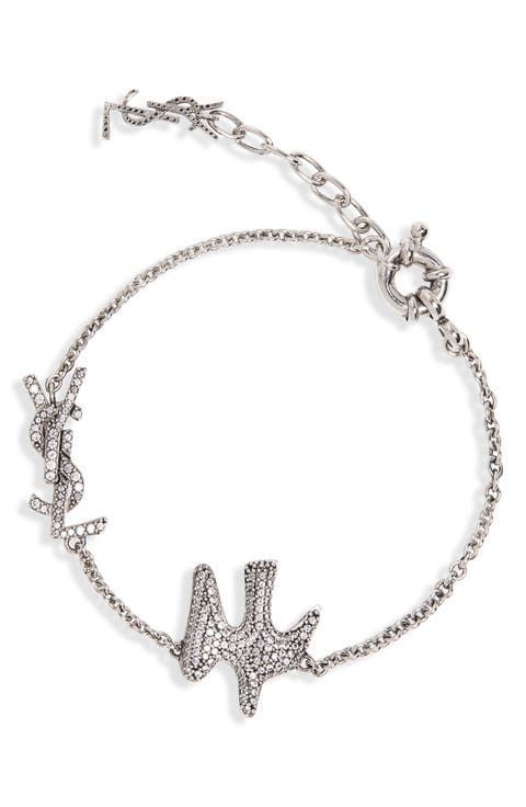 Dove Crystal Chain Bracelet
