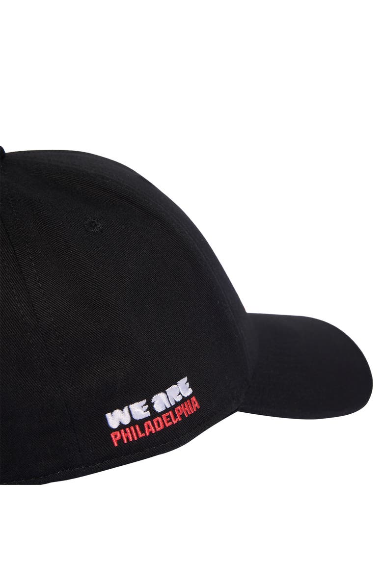 adidas FIFA World Cup 2026<sup>™</sup> Philadelphia Adjustable Twill Ball Cap, Alternate, color, Black/ White