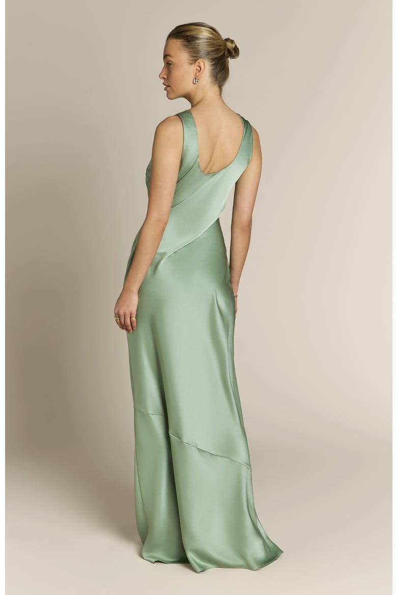 Paloma Scoop Back Dress, Alternate, color, Sage