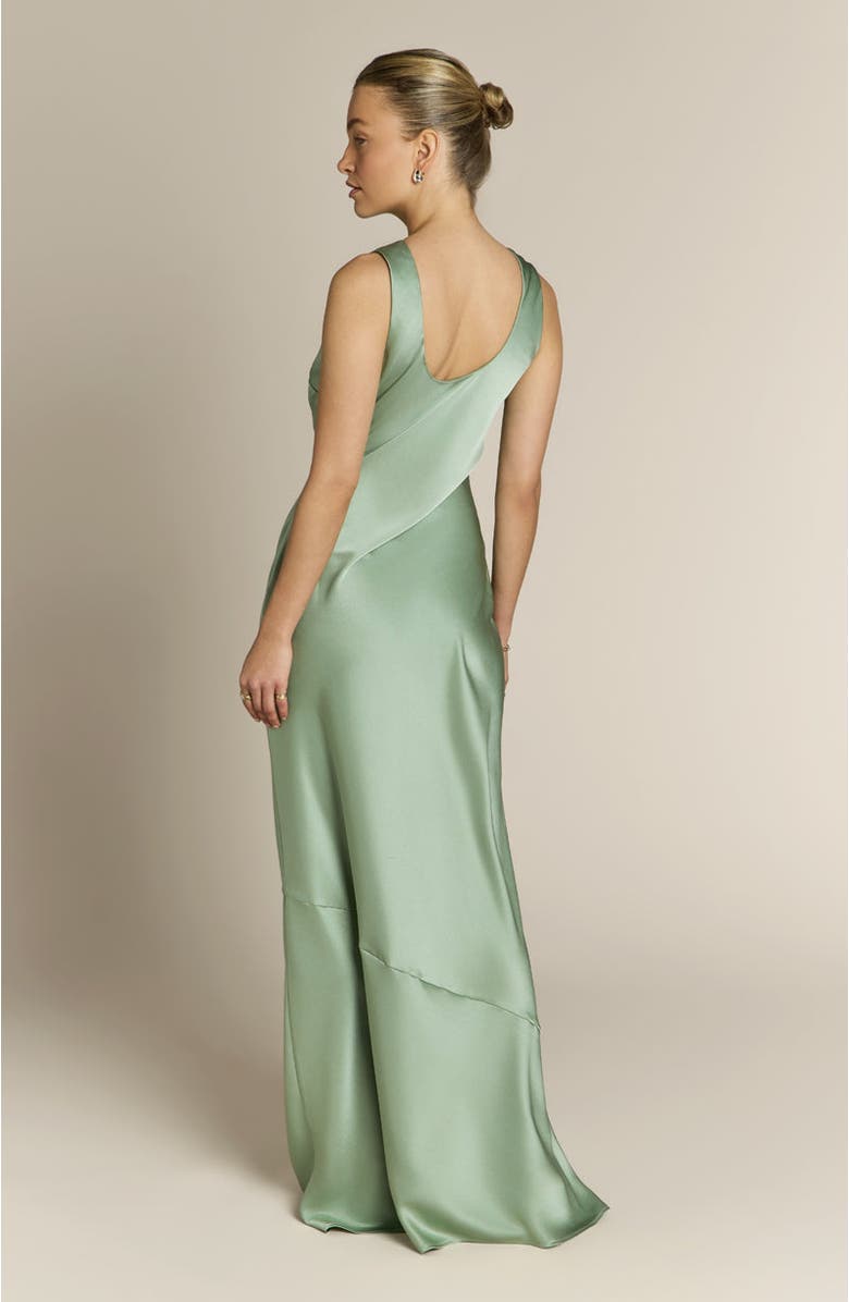 Rewritten Paloma Scoop Back Dress, Alternate, color, Sage