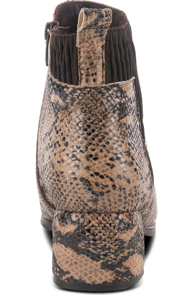 Spring Step Chixe Snake Pattern Bootie, Alternate, color,