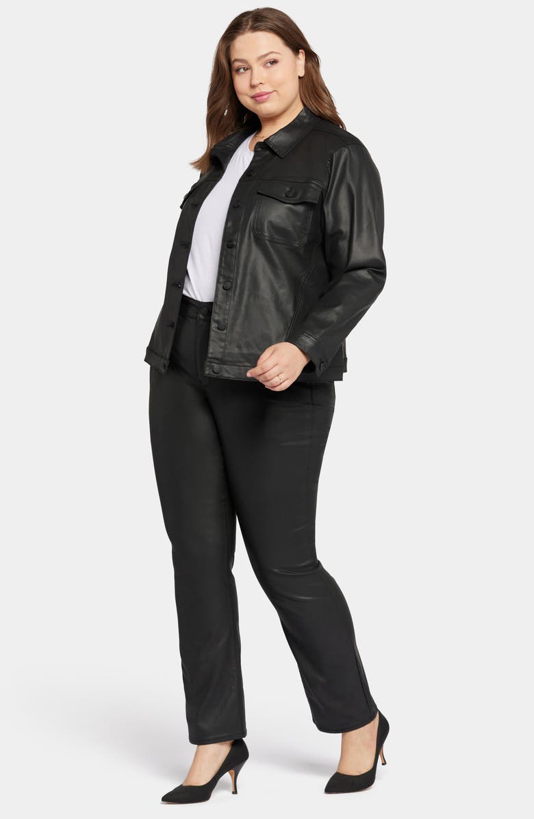 NYDJ Coated Stretch Denim Jacket, Alternate, color, 