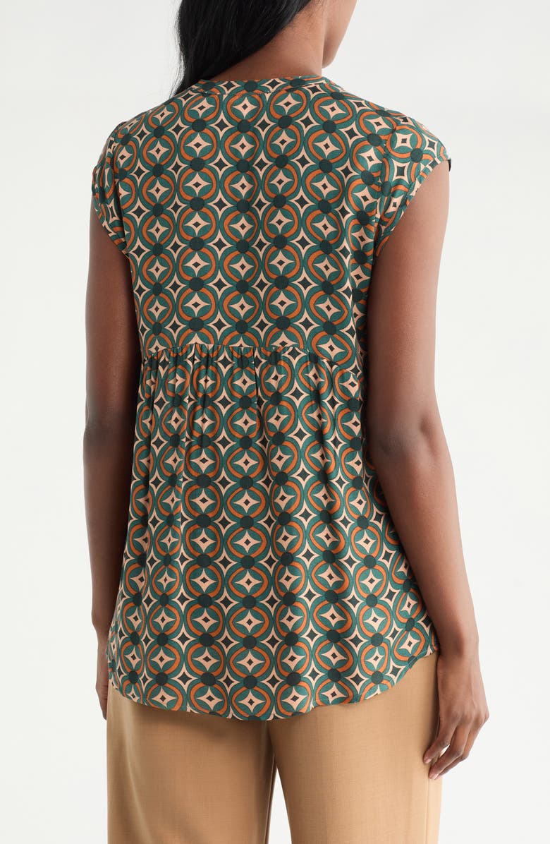 DR2 by Daniel Rainn Keyhole Cap Sleeve Flounce Back Top, Alternate, color,