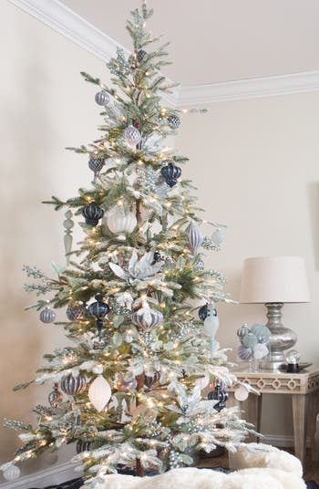 Frosted Alpine Balsam Fir Pre-Lit Artificial Tree