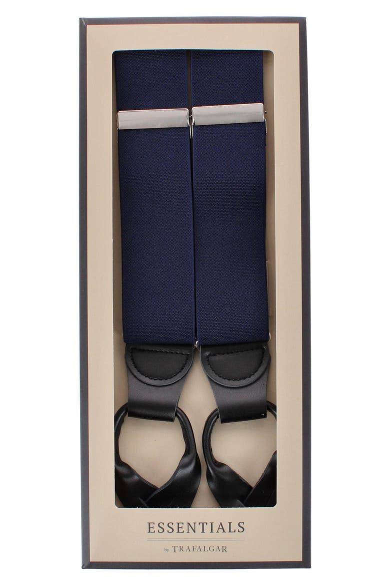Classic Elastic Suspenders, Alternate, color, NAVY