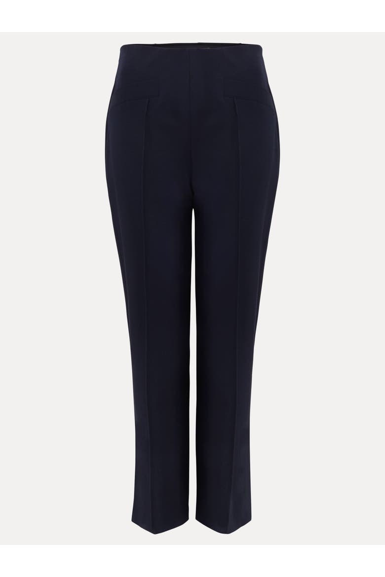 Miah High Rise Cropped Trousers, Alternate, color, Navy