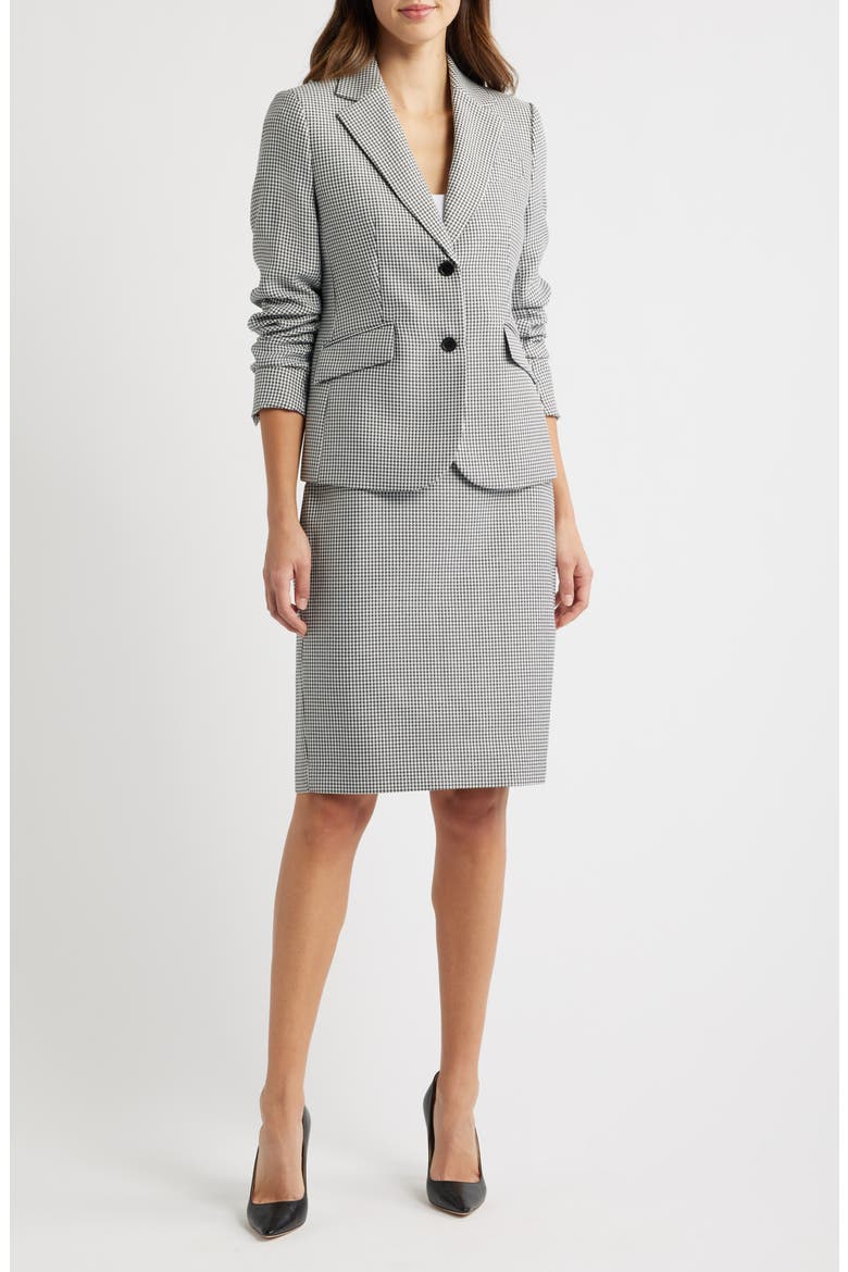 Mini Houndstooth Blazer, Skirt & Pants Set, Alternate, color, ANNE BLACK COMBO
