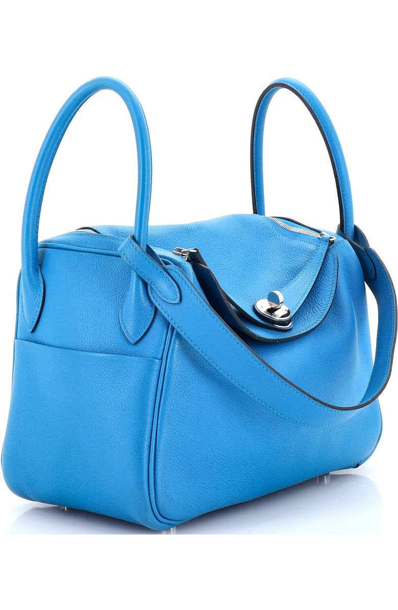 Pre-Owned Hermes Lindy Bag Evercolor 26, Alternate, color, Bleu Zanzibar