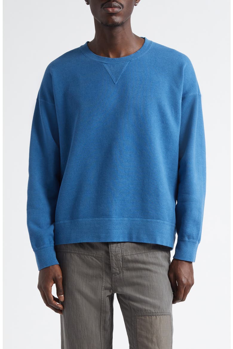 Jumbo French Terry Sweatshirt, Main, color, LT. INDIGO