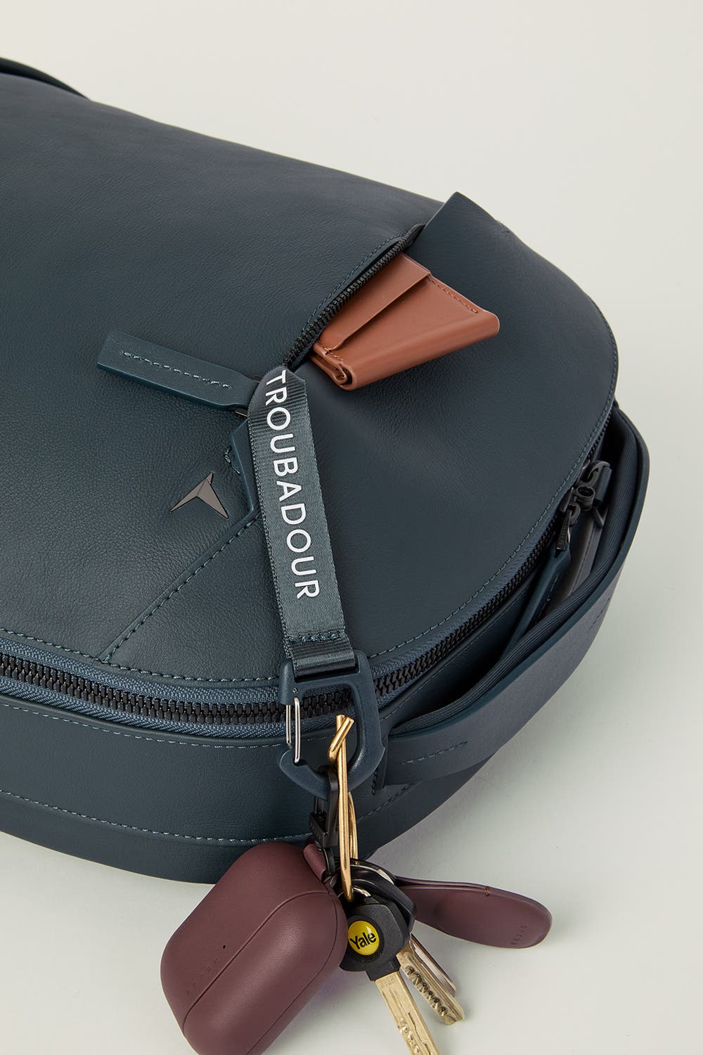 Apex Leather Backpack, Alternate, color, Basalt Blue