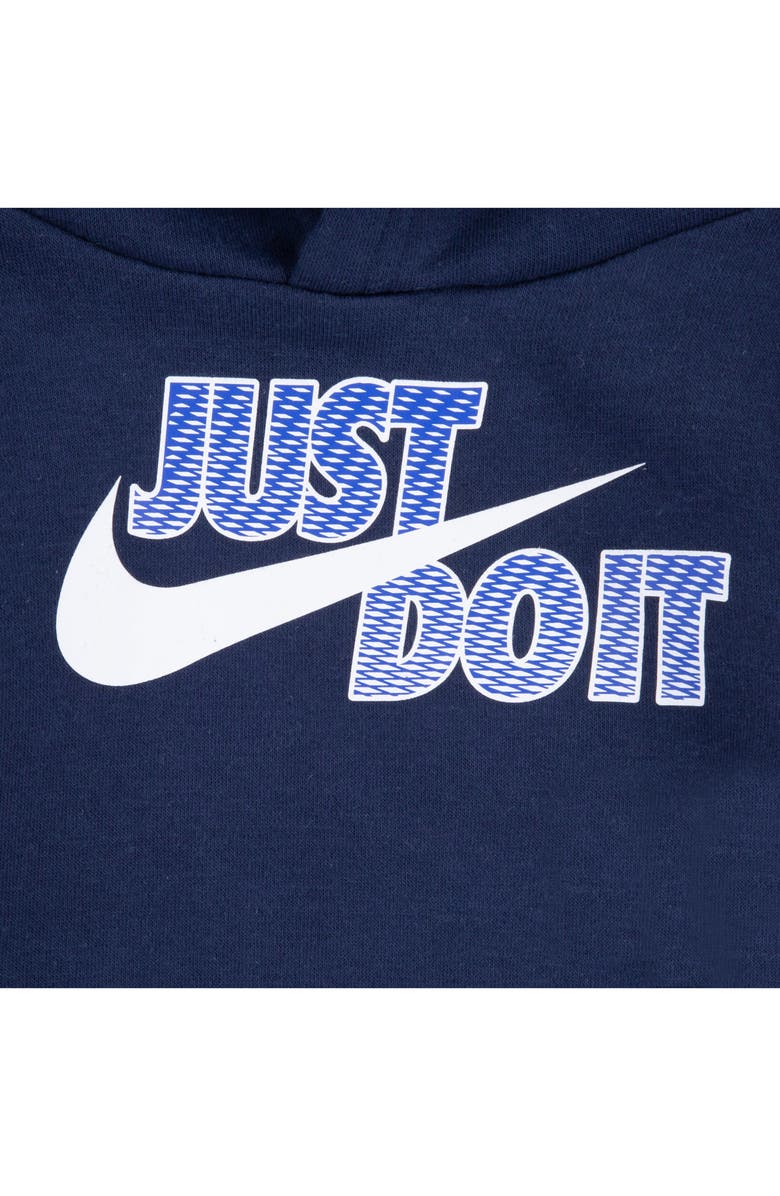 Nike Kids' Just Do It Fleece Hoodie & Pants Set, Alternate, color, Midnight Navy