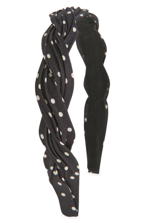 Twisted Polka Dot Headband
