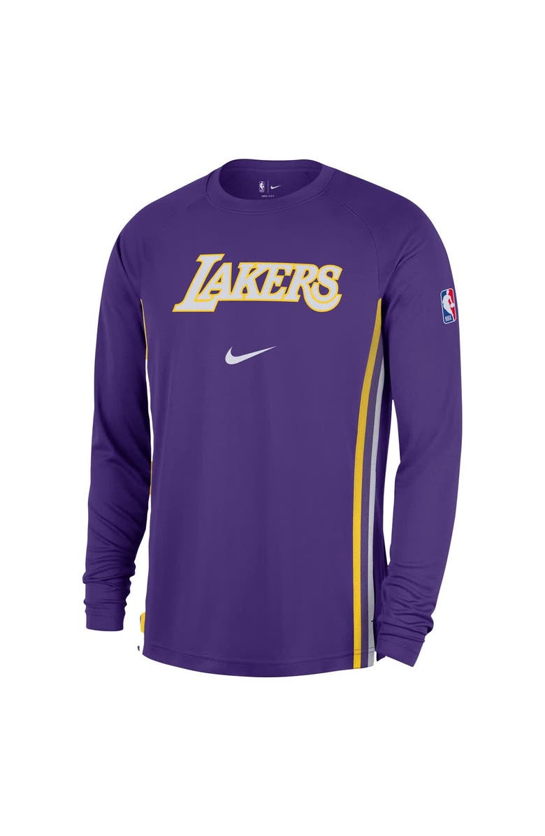 Nike Men's Nike Purple Los Angeles Lakers 2025/26 Authentic Pre-Game Legend Dri-FIT Long Sleeve Shooting Shirt, Alternate, color, Purple