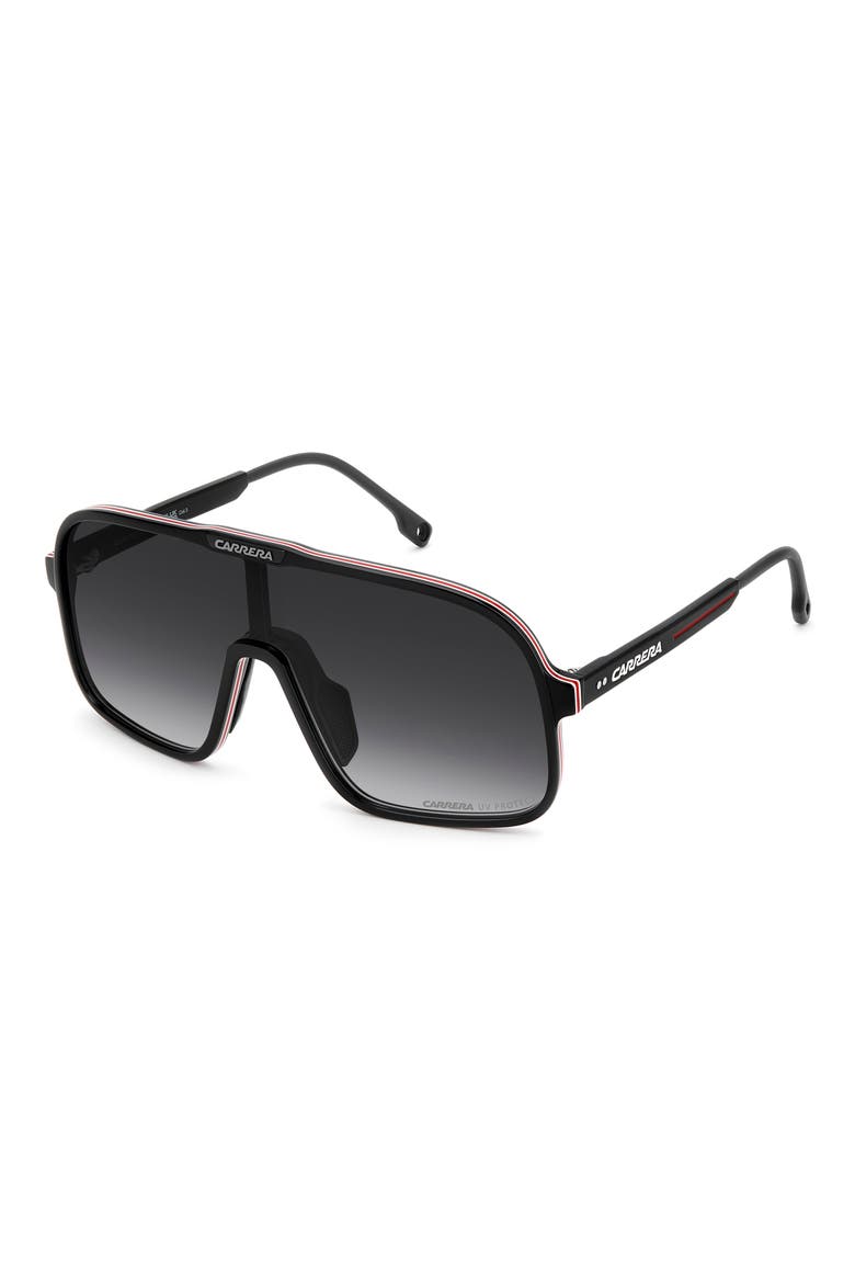 C Sport 99mm Gradient Shield Sunglasses, Alternate, color, BLACK RED/ DARK GREY SF