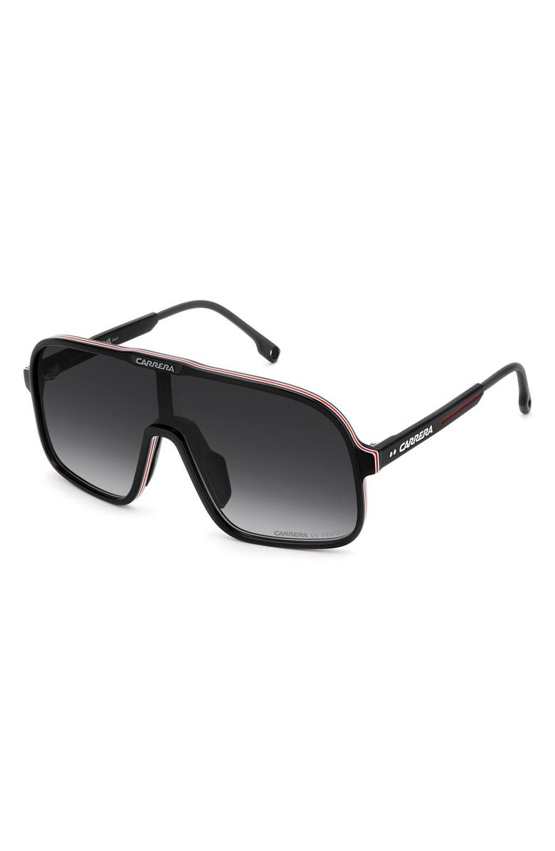 Carrera Eyewear C Sport 99mm Gradient Shield Sunglasses, Alternate, color, Black Red/ Dark Grey Sf