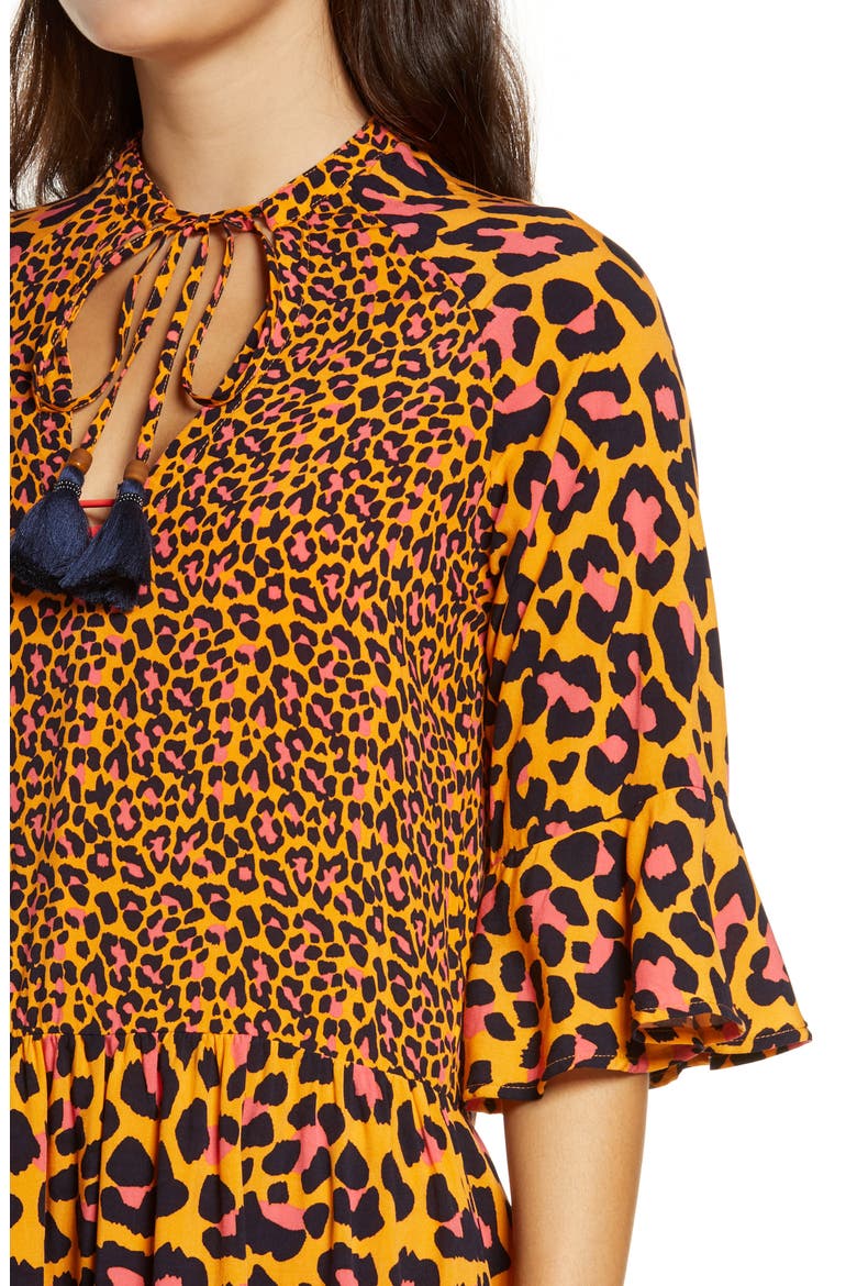 Bonfire Infinite Tunic Dress, Alternate, color, ORANGE