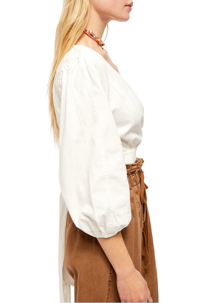 Free People Sophie Crop Wrap Top, Alternate, color, 