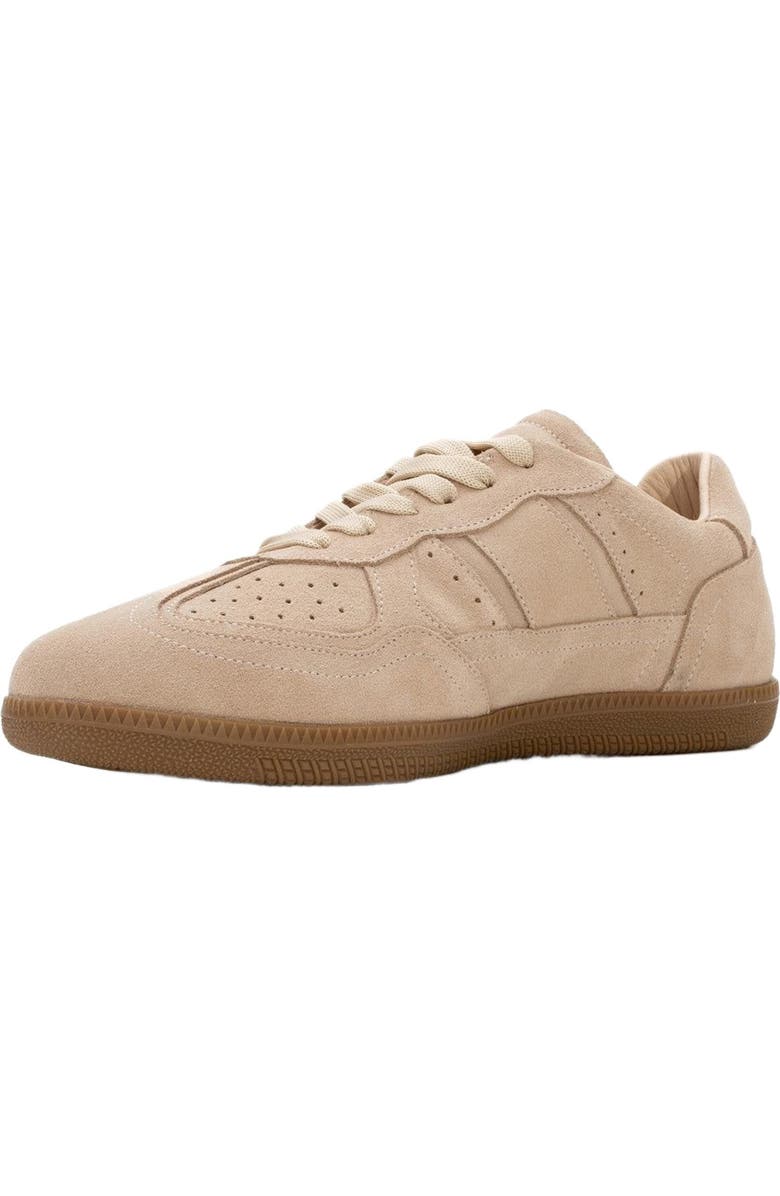 Forever & Always Shoes Aurel Suede Leather Sneakers, Alternate, color, Beige Suede Leather