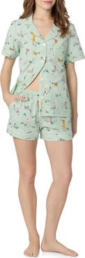 BedHead Pajamas Print Stretch Organic Cotton Short Pajamas