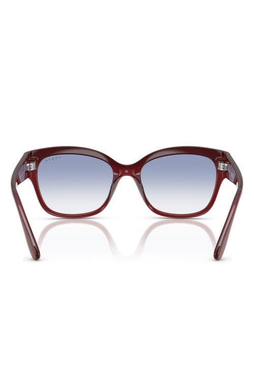 Vogue 55mm Polarized Gradient Butterfly Sunglasses