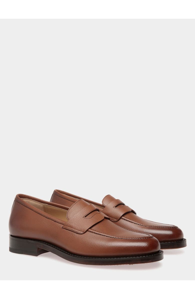 Bally Schoenen Loafer in Embossed Leather, Alternate, color, Brown